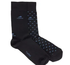 Fluchos CA0009 Calcetines Largos Azules y Cuadros New