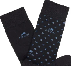 Fluchos CA0009 Calcetines Largos Azules y Cuadros New