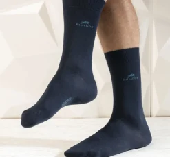 Fluchos CA0009 Calcetines Largos Azules y Cuadros New