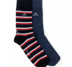 Fluchos CA0009 Calcetines Largos Rayas y Azul Discount