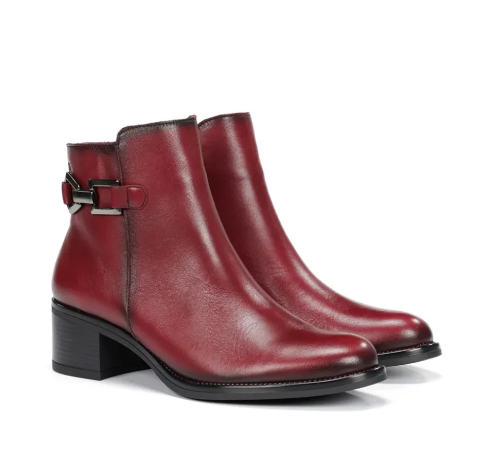 Fluchos CHIARA D9347 Botín Rojo Clearance