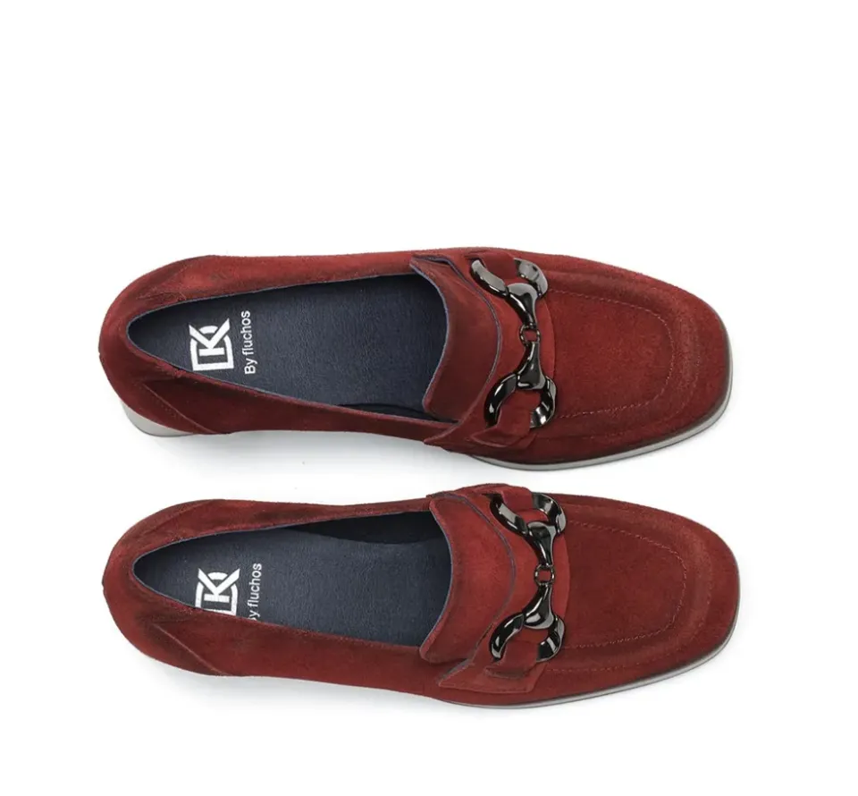 Fluchos CRISTEL D9155 Mocasín Rojo Fashion