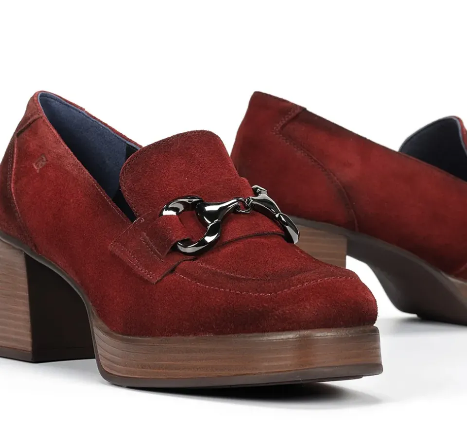 Fluchos CRISTEL D9155 Mocasín Rojo Fashion
