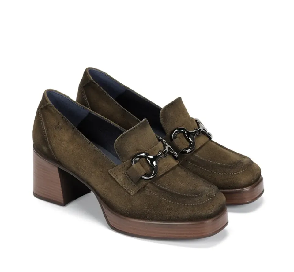Fluchos CRISTEL D9155 Mocasín Verde Sale