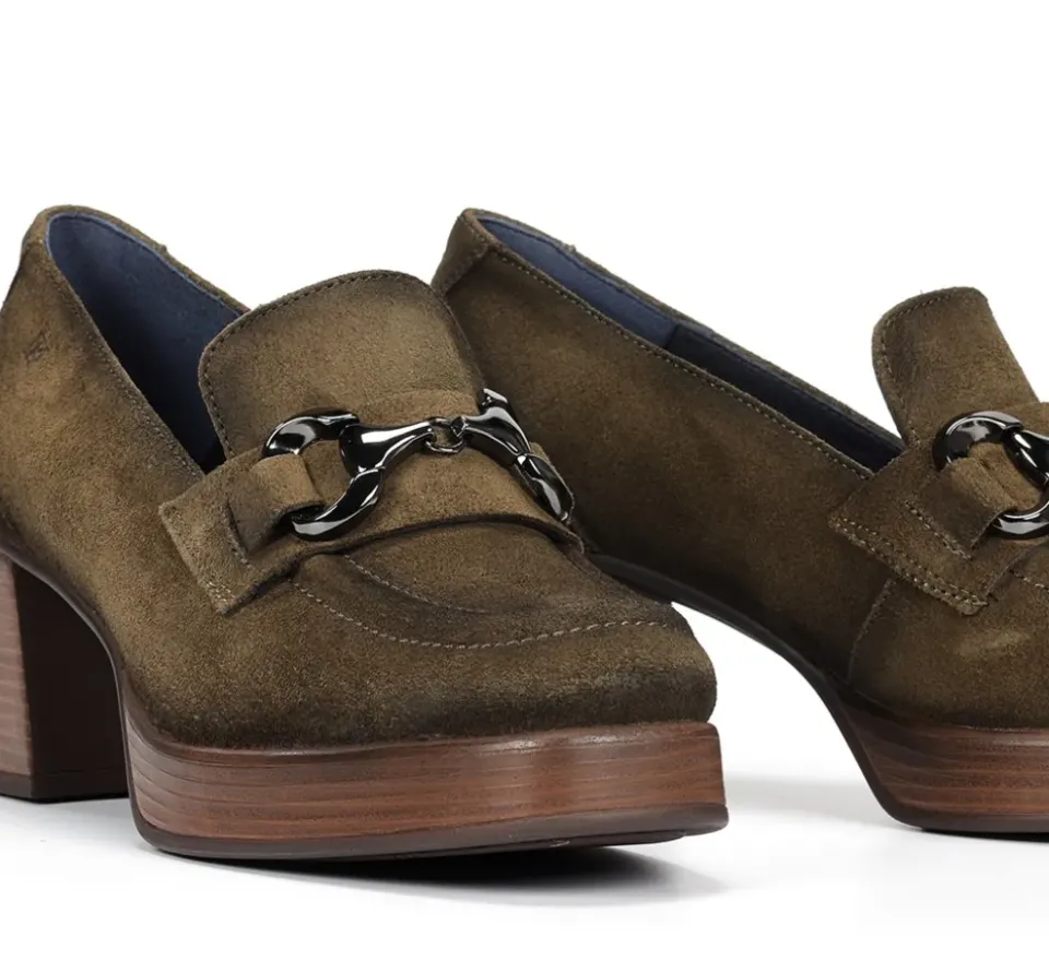 Fluchos CRISTEL D9155 Mocasín Verde Sale
