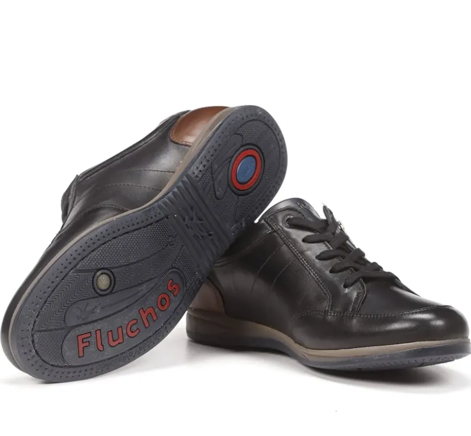 Fluchos DANIEL F1281 Zapato Con Cordoness Negro Outlet