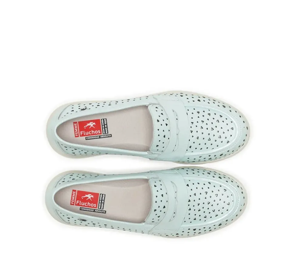 Fluchos GLADIS F1685 Mocasín Verde Clearance