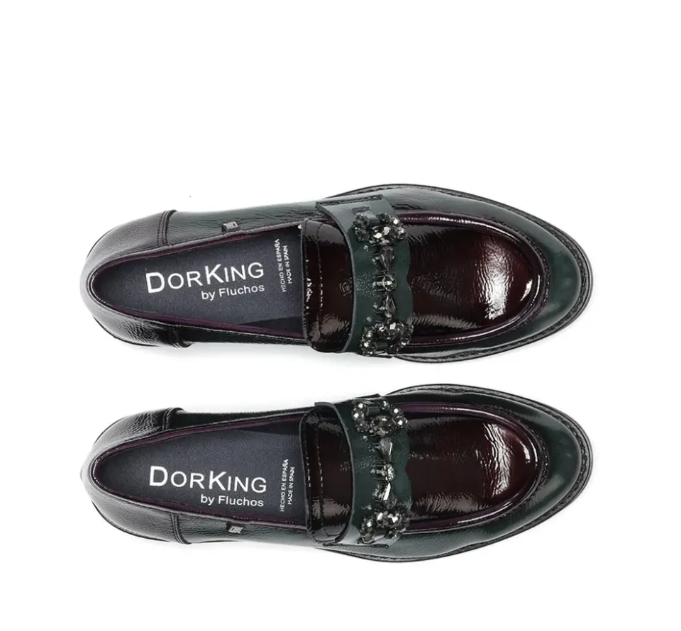 Fluchos HARVARD D9118 Mocasín Verde Clearance