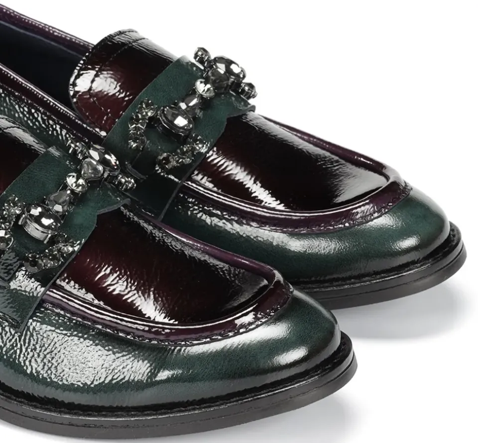 Fluchos HARVARD D9118 Mocasín Verde Clearance