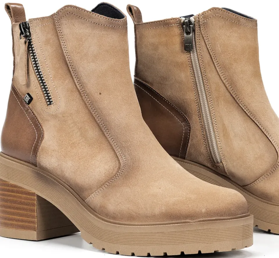Fluchos SARAH D9353 Botín Taupe Fashion