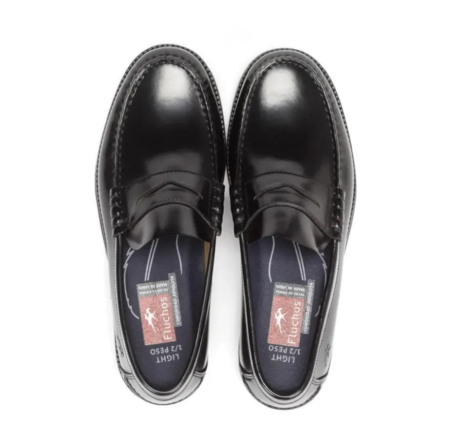 Fluchos STAMFORD F0047 Mocasín Negro Discount