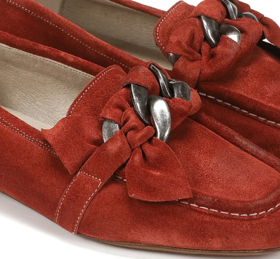 Fluchos TIGRE D8792 Mocasín Rojo New