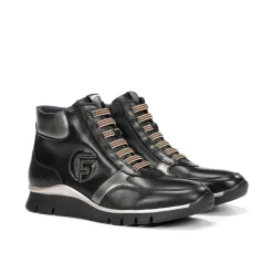 Fluchos UNION F2077 Botín Negro Clearance