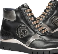 Fluchos UNION F2077 Botín Negro Clearance