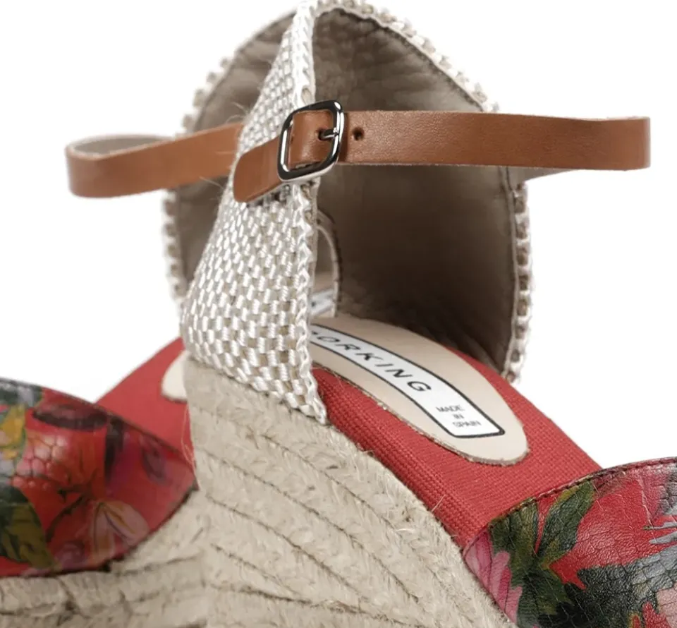 Fluchos VISION D8814 Sandalia Roja Fashion